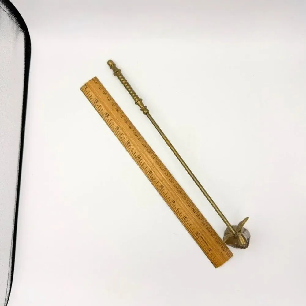 Vintage Brass Angel Candle Snuffer 12